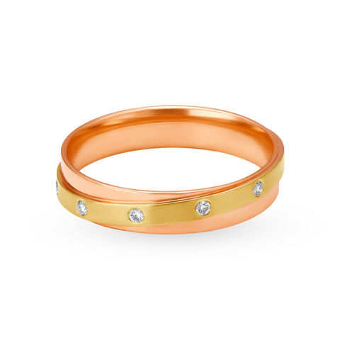 Orbiting Diamond Men's Finger Ring