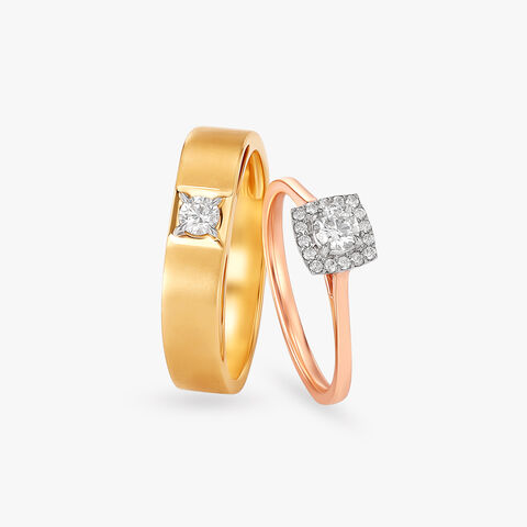 Flawless Love Diamond Couple Rings