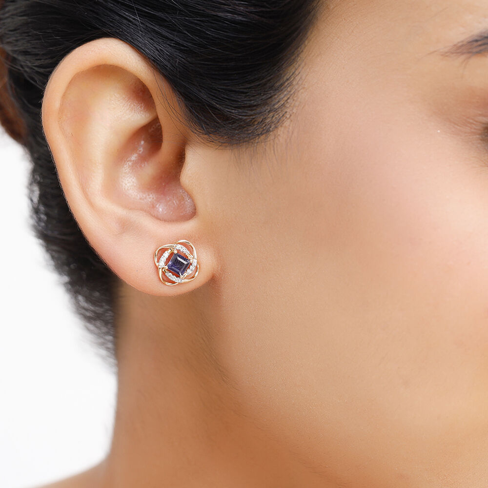 Iolite on sale stud earrings