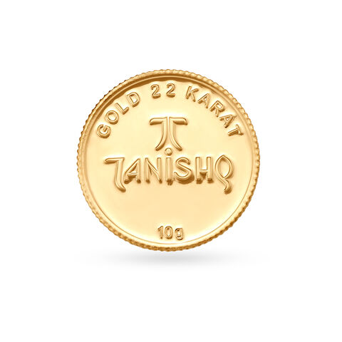 10 gram 22 Karat Gold Coin with Ek Onkar Satnam design