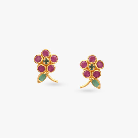 Floral Touch Stud Earrings