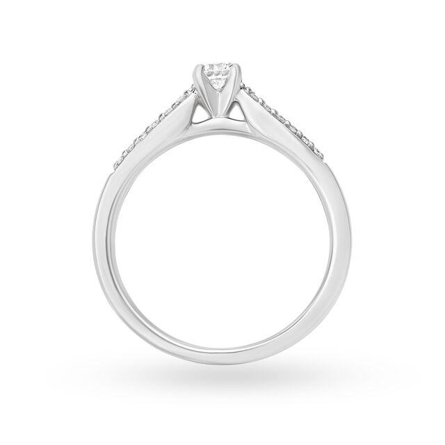 Enchanting Ribbon Pattern Platinum and Diamond Ring,,hi-res image number null
