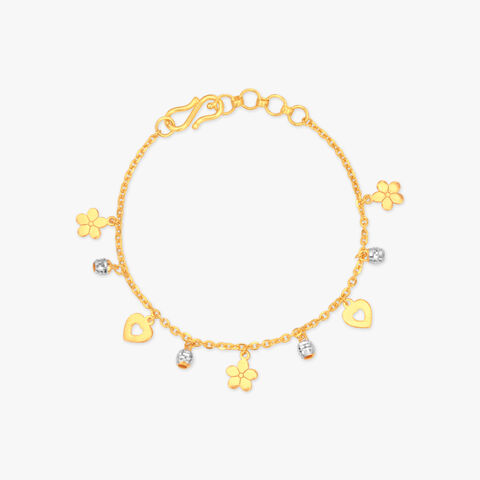 Twinkling Garden Gold Bracelet for Kids