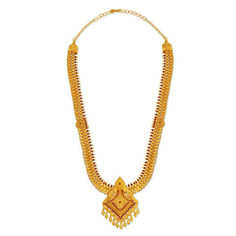 Peacock Inspired Gold Haram