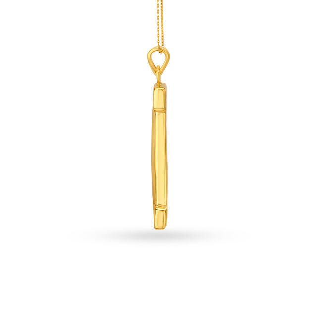 I Letter Gold Pendant For Men,,hi-res image number null
