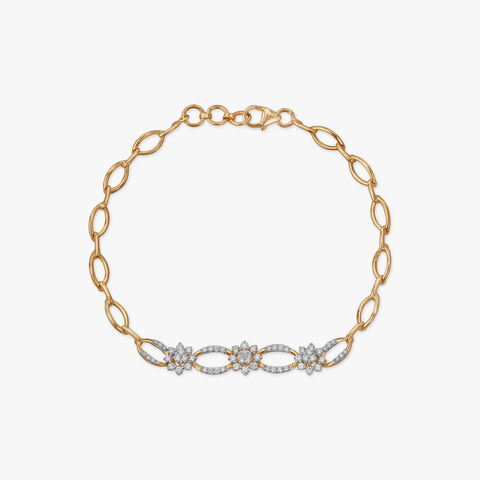 Daisy Loop Diamond Bracelet