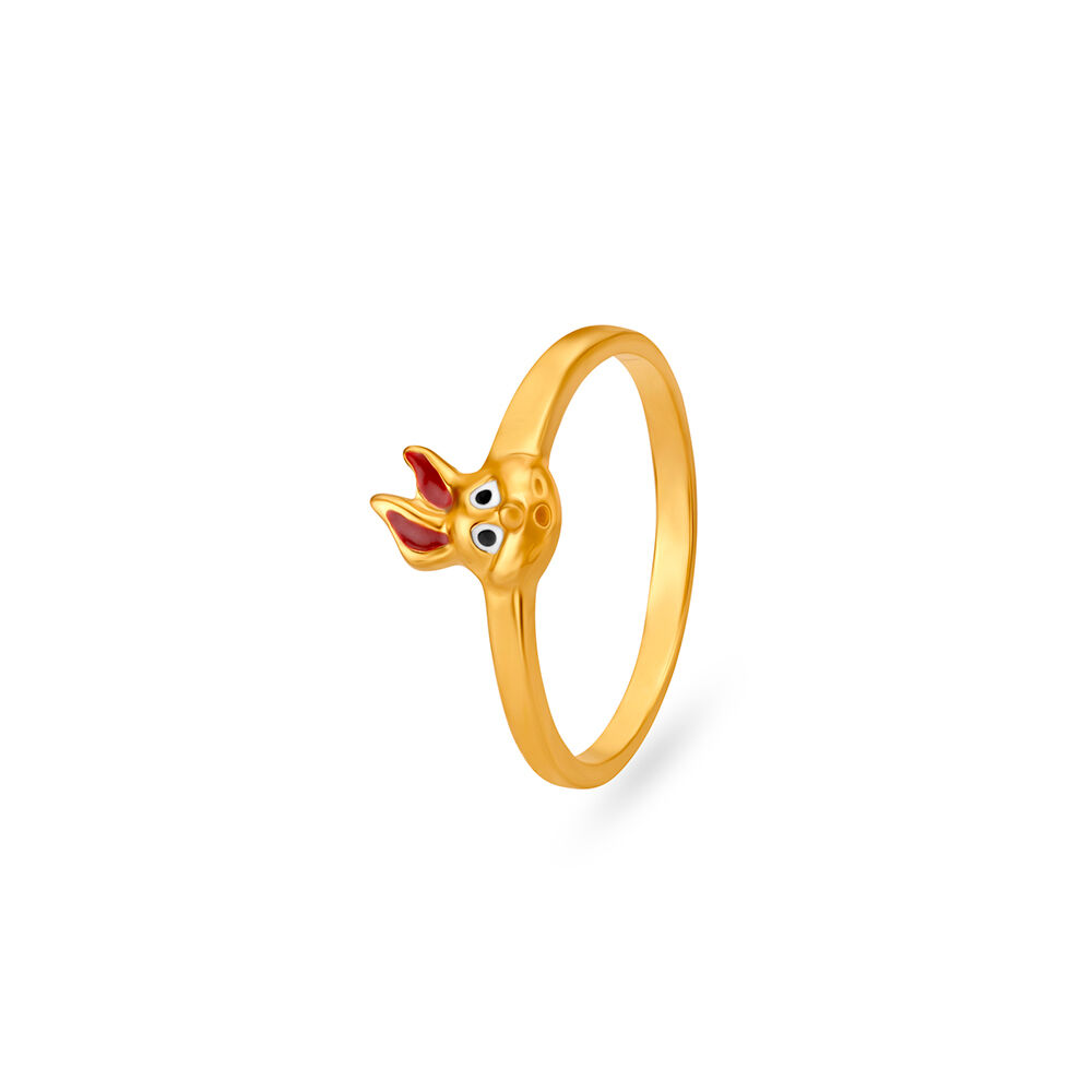 10K Solid Yellow Gold Heart Kids Ring Baby Children's Size 3 | eBay