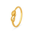 Fancy Floral Motif Gold Finger Ring,,hi-res image number null
