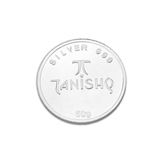 Goddess Laxmi and Lord Ganesha 50 Gram 999 Purity Silver Coin,,hi-res image number null