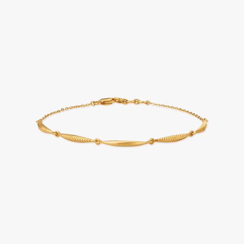 Twisted Rhythm Gold Bracelet