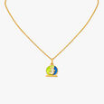 Cute Bunny and Carrots Pendant with Chain for Kids,,hi-res image number null