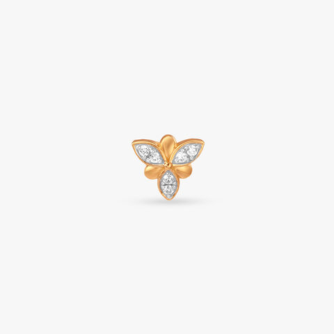 Clover Spark Diamond Nose Pin