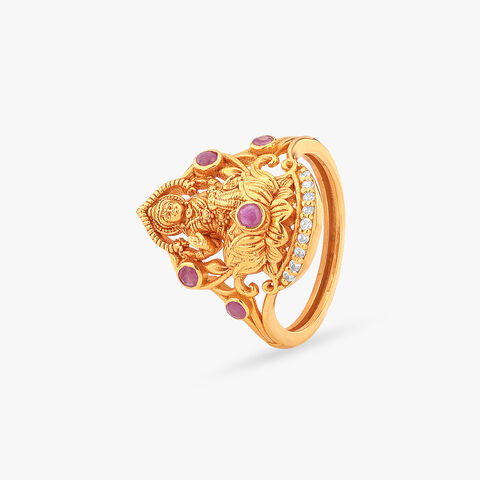 Divine Lakshmi Gold Ring