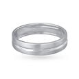 Classy Ridged Platinum Ring,,hi-res image number null