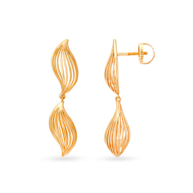 Alluring Gold Chandelier Drop Earrings,,hi-res image number null