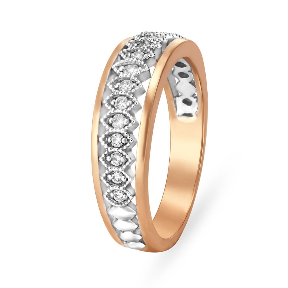 Buy Mia by Tanishq by Tanishq 14KT Rose Gold Diamond Finger Ring 16.40 mm  Online - Best Price Mia by Tanishq by Tanishq 14KT Rose Gold Diamond Finger  Ring 16.40 mm - Justdial Shop Online.