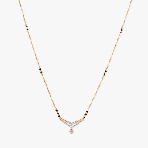 Radiant Chevron Diamond Mangalsutra