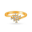 Stunning 18 Karat Gold And Diamond Finger Ring,,hi-res image number null