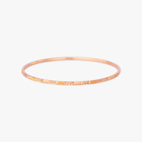 Dotted Rhythm Gold Bangles