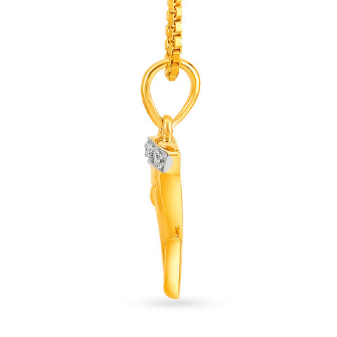 Charming Lord Ganesha Diamond Pendant