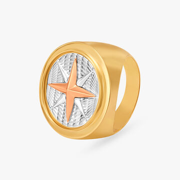 Sharp Compass Ring for Men