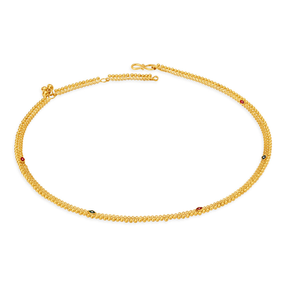 Gold beads clearance chains tanishq