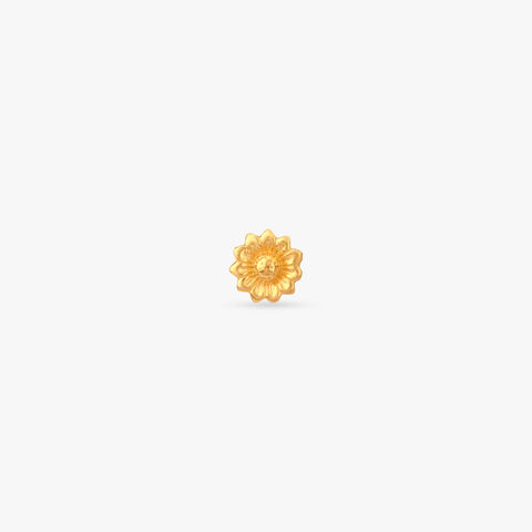 Sunlit Bloom Gold Nose Pin
