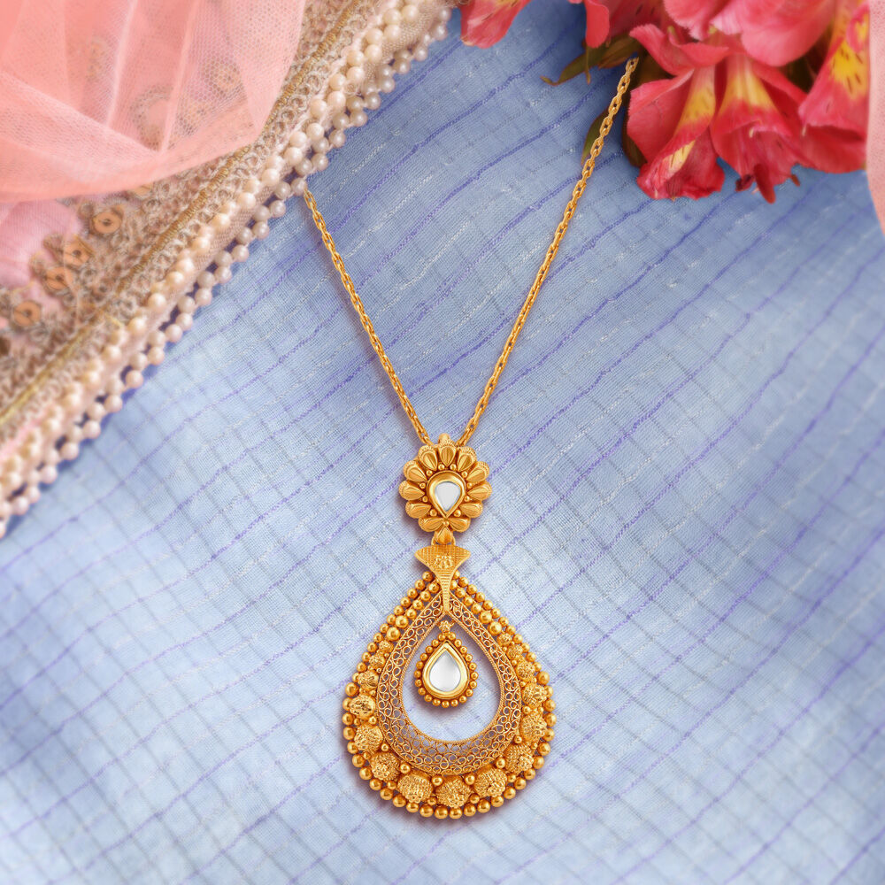 Gold kundan pendants designs deals