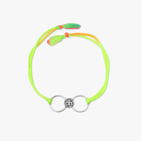 Swastik Grace Silver Rakhi