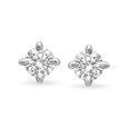 Blooming Bud Single Stone Gold Stud Earrings,,hi-res image number null