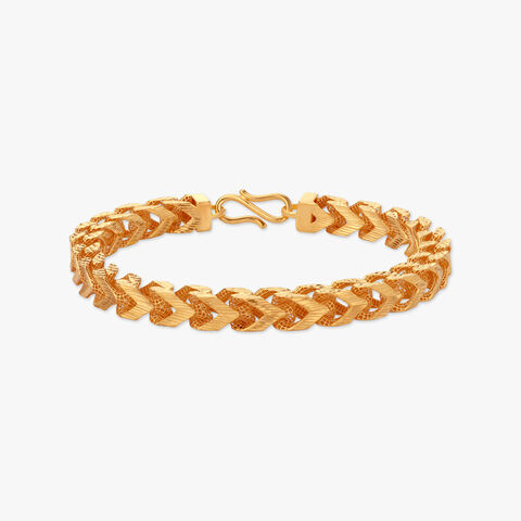 Bold Chevron Gold Bracelet for Men