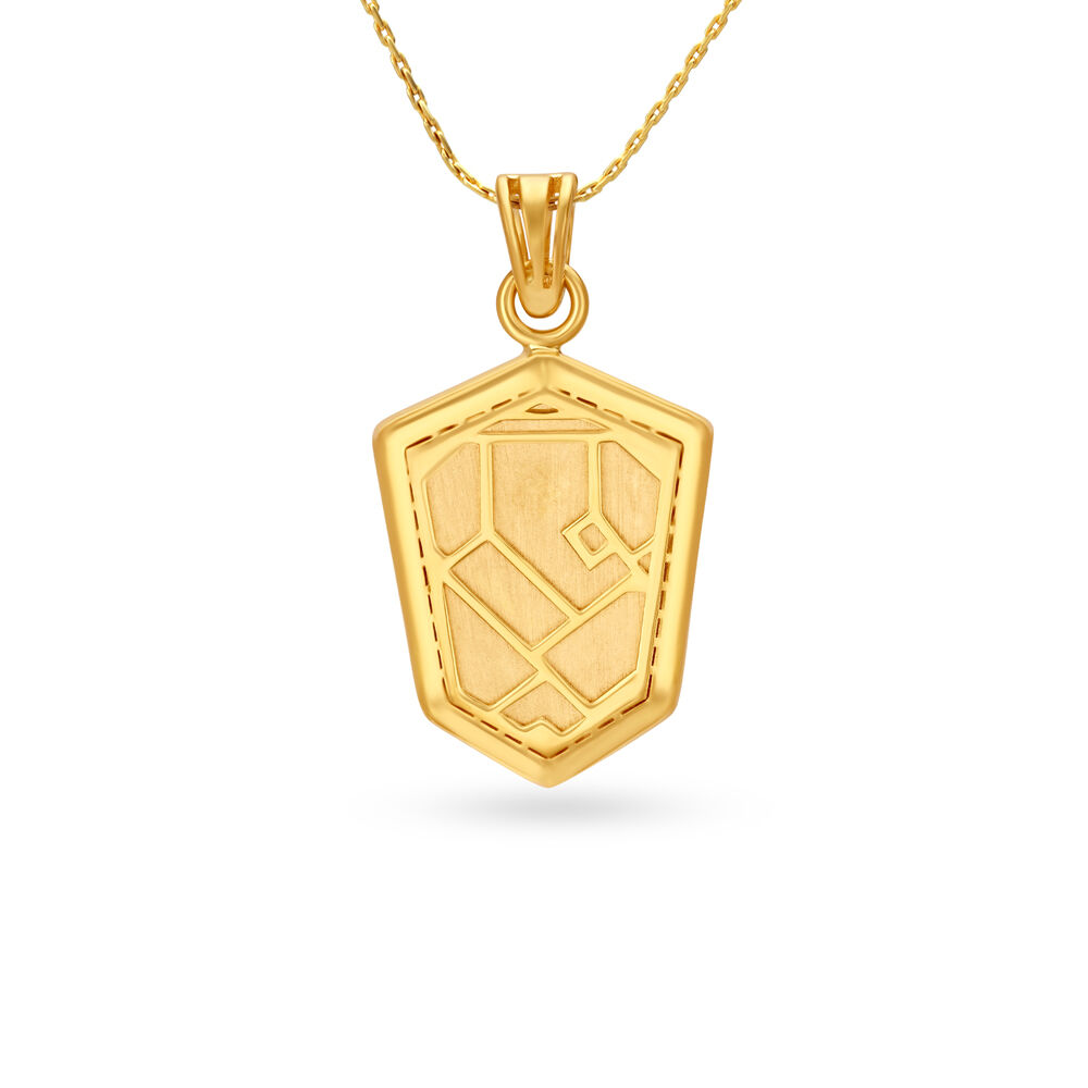 Gold ganesh pendant tanishq online top