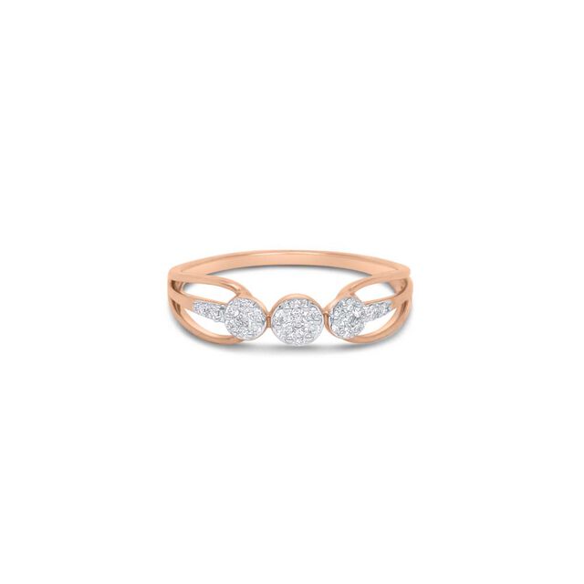 14 KT Rose Gold Enticing Diamond Ring,,hi-res image number null