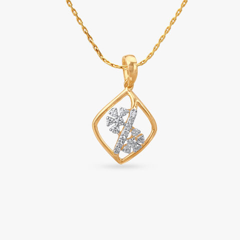 Twisted Charm Diamond Pendant