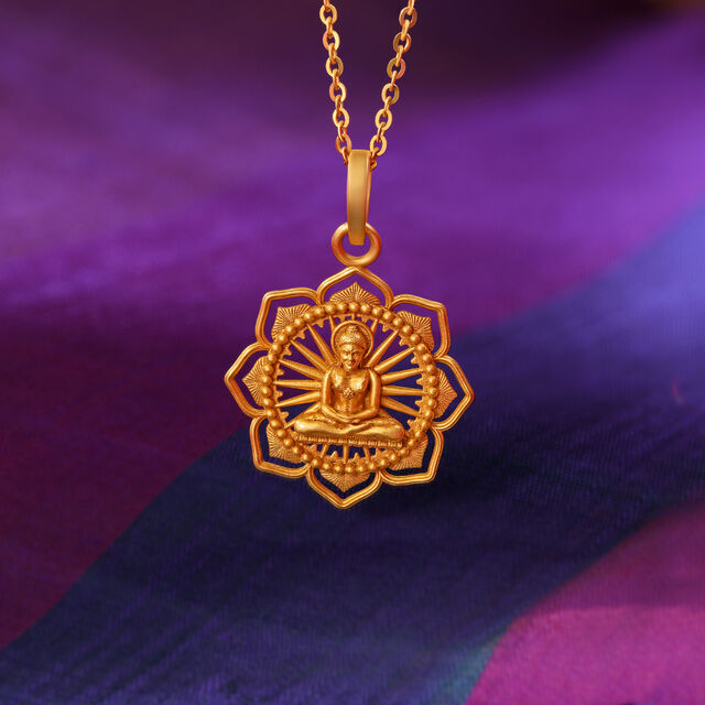 Spectacular Lord Mahavir Pendant,,hi-res image number null