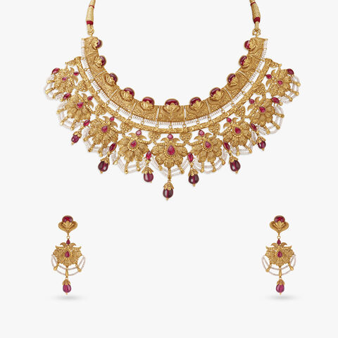 Mystical Blossoms Necklace Set