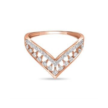 18 KT Crown Shape Rose Gold Ring
