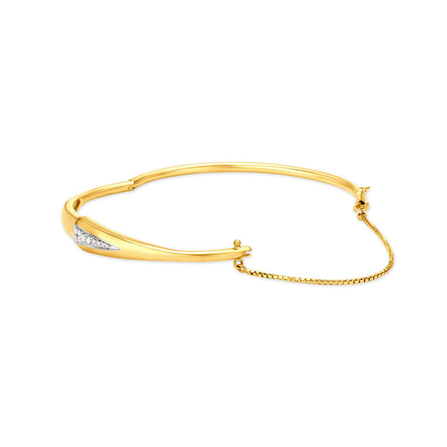 Sleek Triangle Diamond Bangle,,hi-res image number null