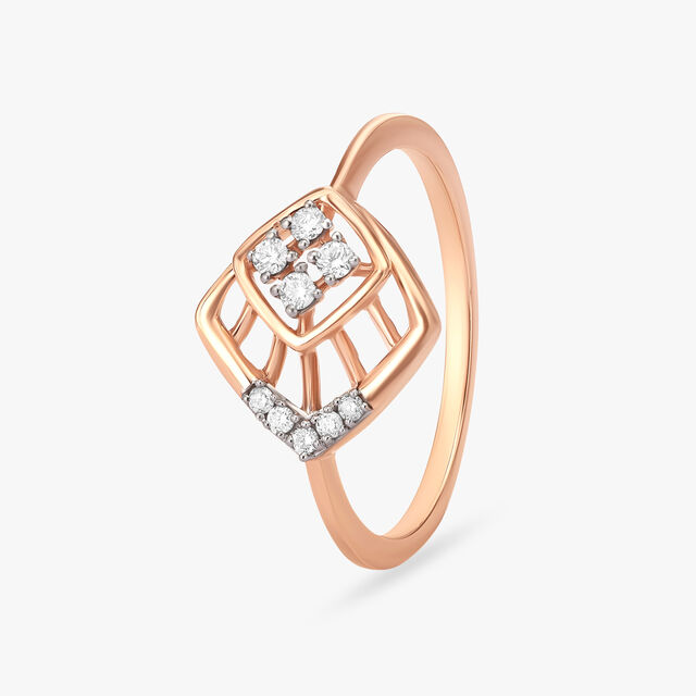 Radiant Diamond Ballet Finger Ring,,hi-res image number null