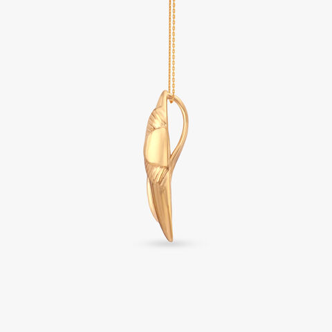 Regal Ember Gold Pendant