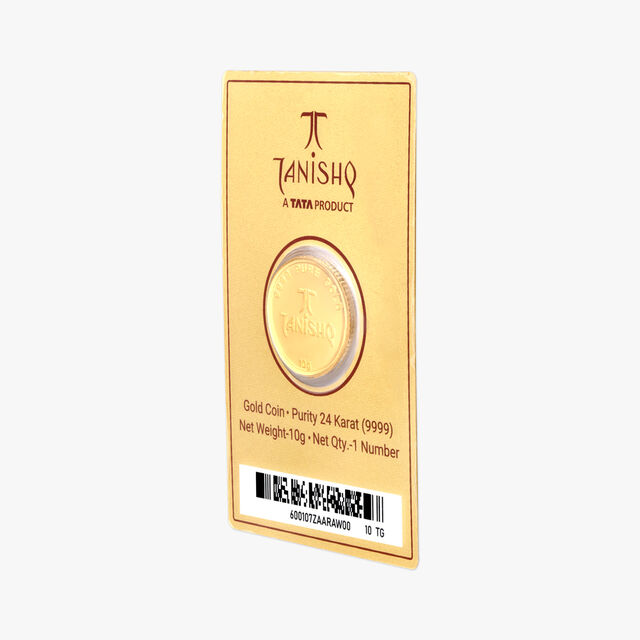 10 gram 24 Karat Gold Coin with Ganesha Motif