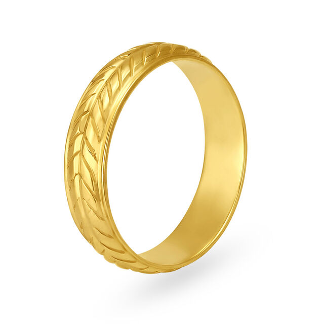 Alluring 22 Karat Yellow Gold Braided Finger Ring,,hi-res image number null