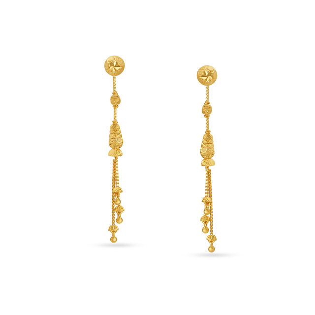 Dainty Gold Drop Earrings,,hi-res image number null