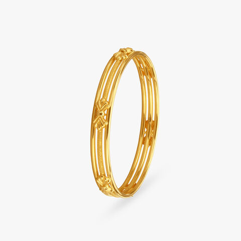 Stunning Layers Gold Bangle