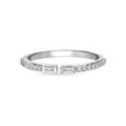 18KT Sophisticated White Gold Diamond Ring,,hi-res image number null