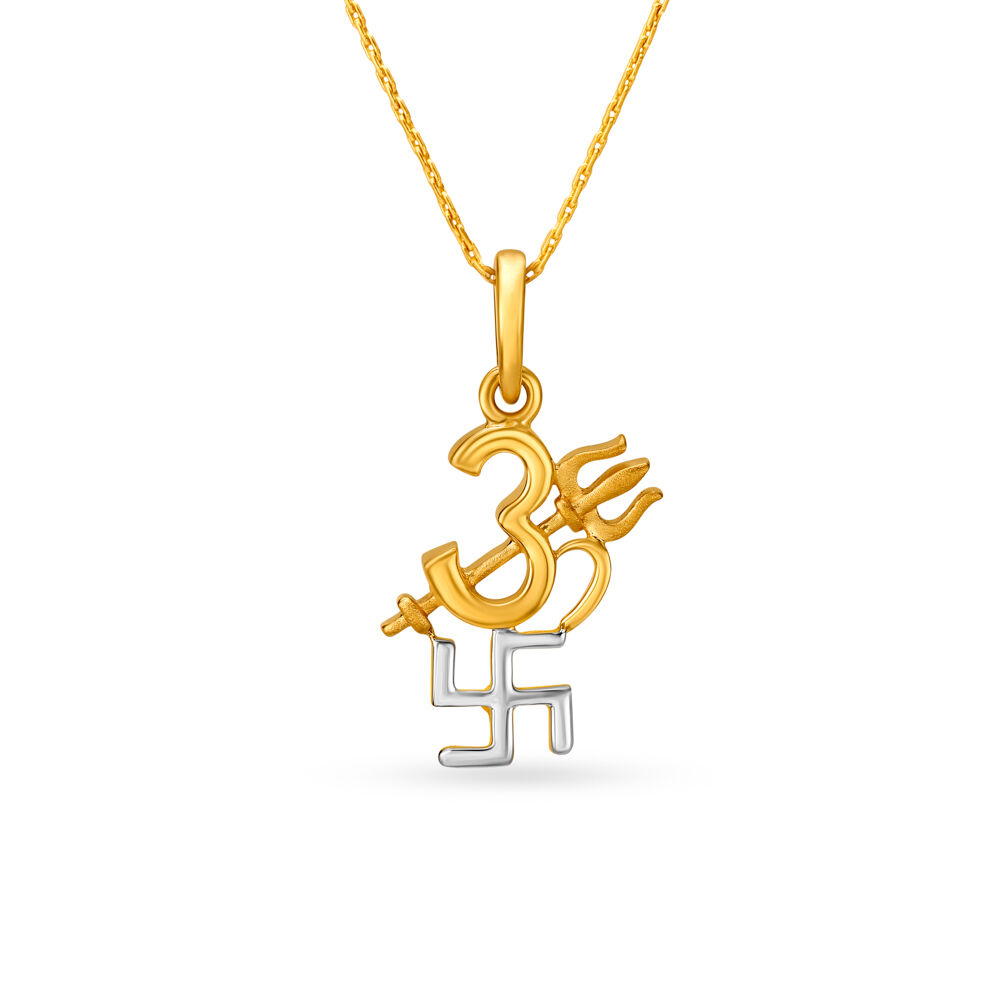 Tanishq gold clearance om locket