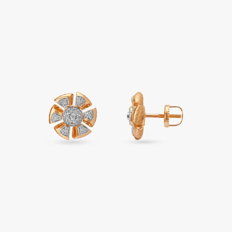 Flexi Flair Diamond Stud Earrings