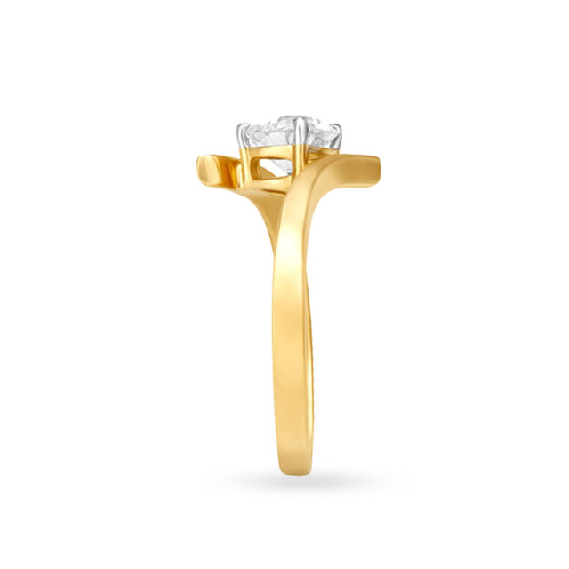 Elegant Slender Solitaire Ring