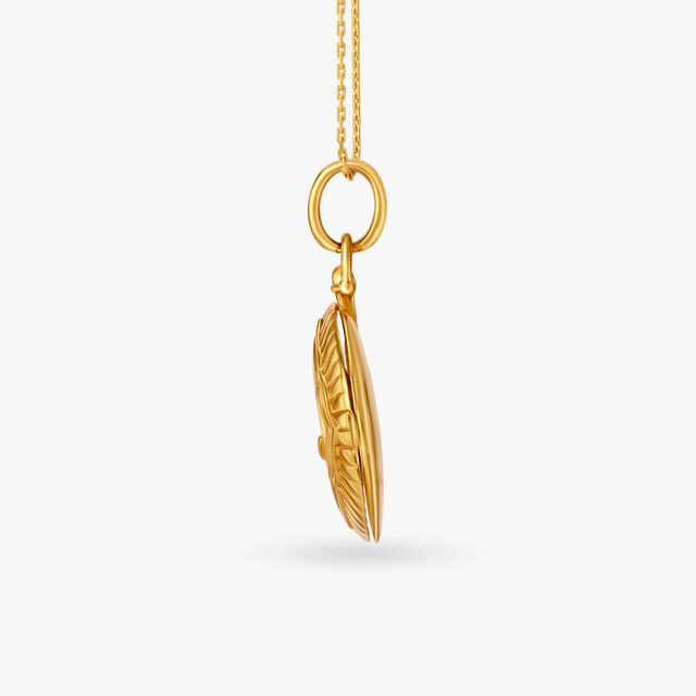Delicate Engraved Rakhi Pendant,,hi-res image number null
