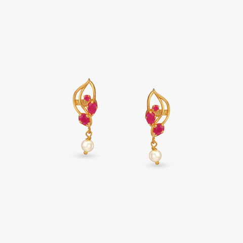 Eternal Grace Gold Drop Earrings